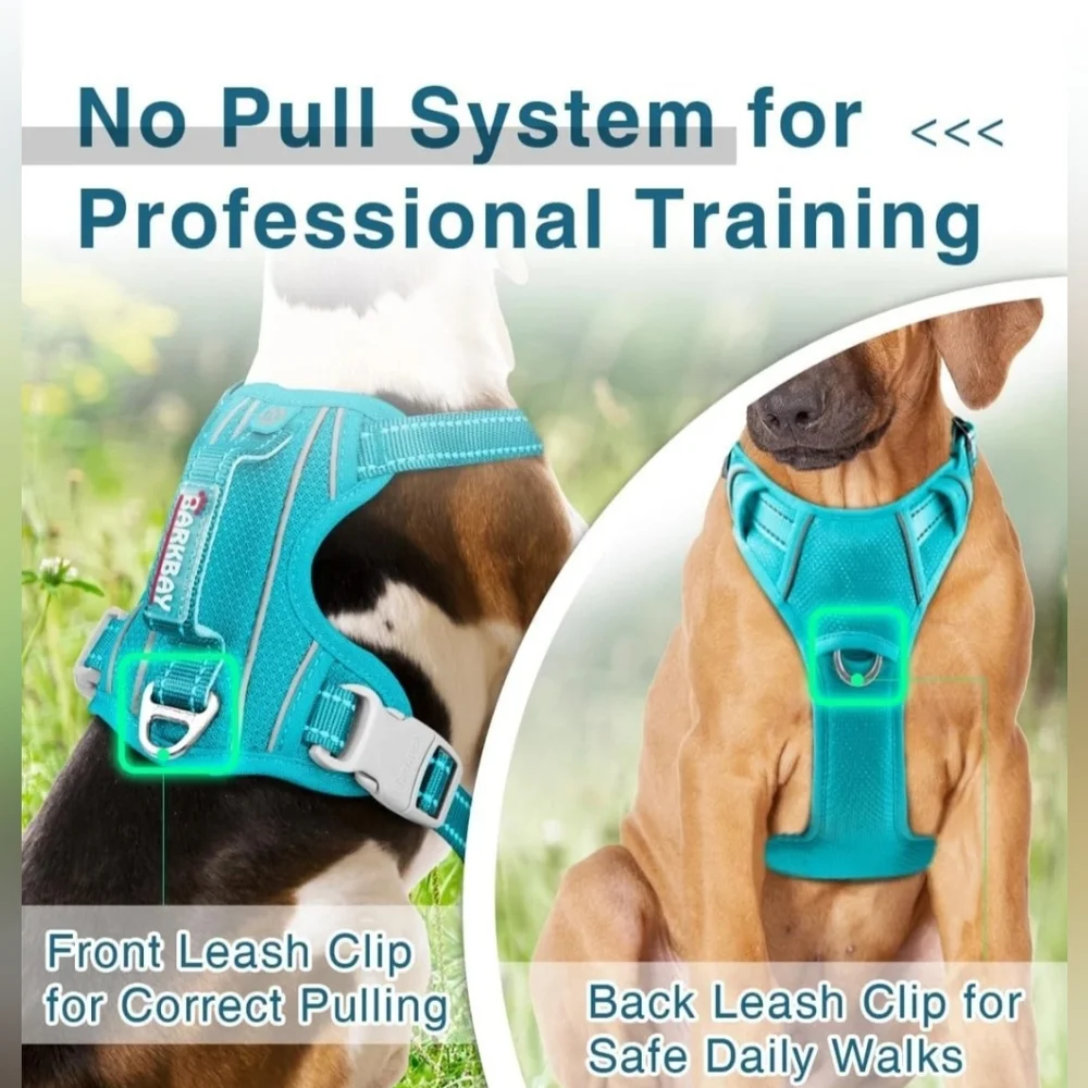 BARKBAY Dog Harness No Pull with ID Tag Large Chest: 27